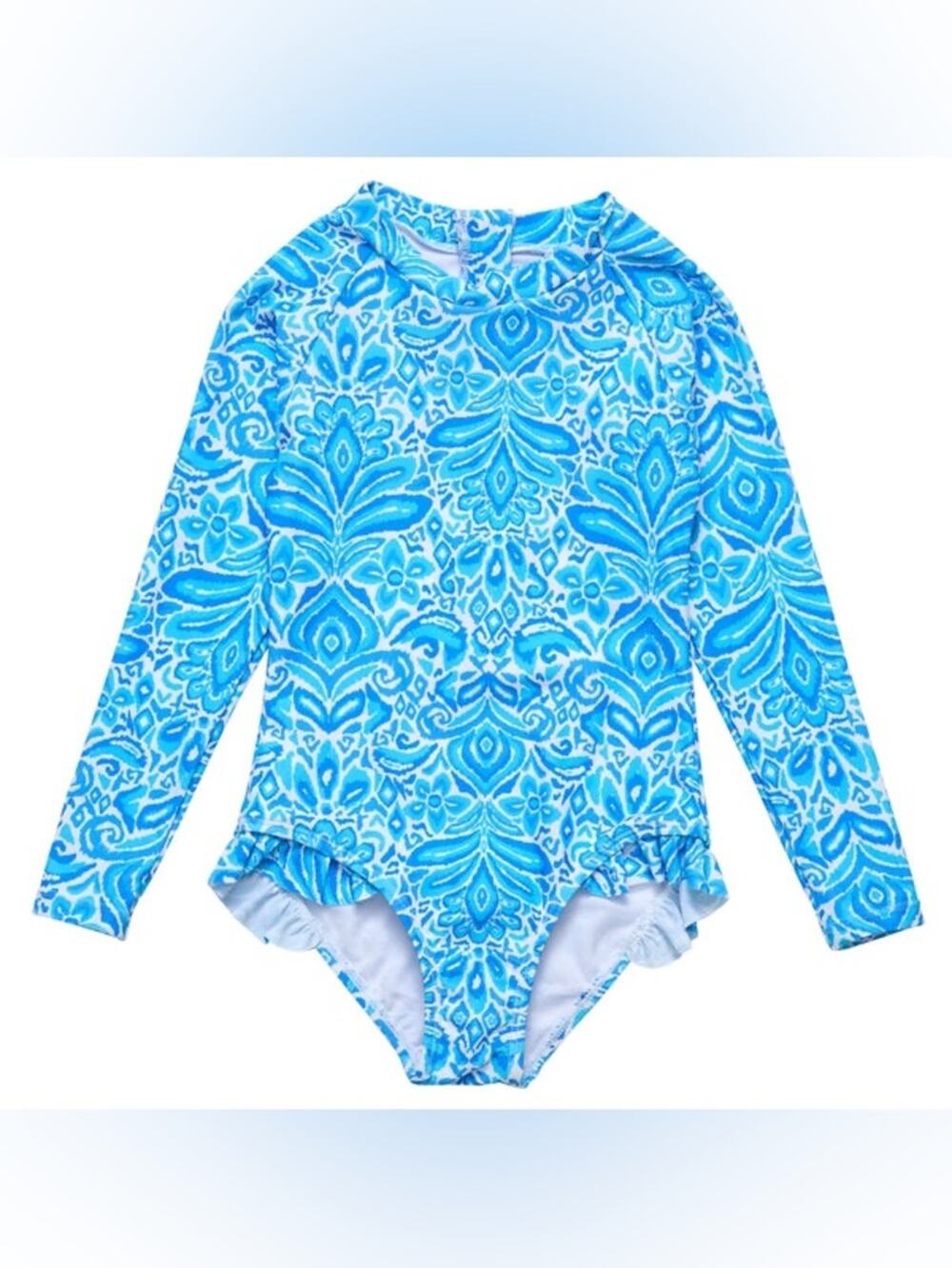 New Snapper Rock $79 Girls Santorini Surf Swimsuit UPF Girls 6